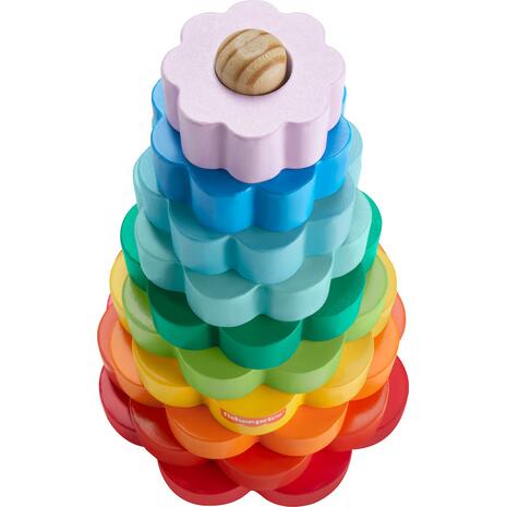 Ξύλινη Πυραμίδα Fisher Price Κινητικών Δεξιοτήτων 18+ μηνών (HXT77)