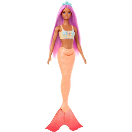 Κούκλα Barbie Mermaid Γοργόνα Πορτοκαλί