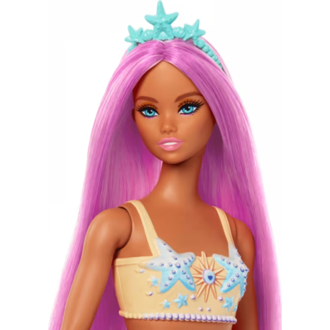 Κούκλα Barbie Mermaid Γοργόνα Πορτοκαλί