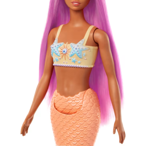 Κούκλα Barbie Mermaid Γοργόνα Πορτοκαλί