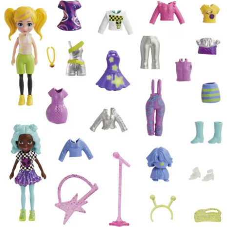 Σετ Polly Pocket Σετ Surf Sunset Fashion Pack