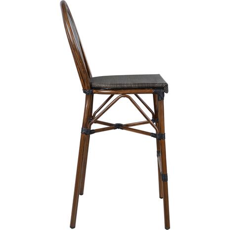 ΣΚΑΜΠΟ ΑΛΟΥΜΙΝΙΟΥ AZARIA HM5059 BAMBOO LOOK ΚΑΦΕ ΜΕ TEXTLINE 44x52x115Υεκ