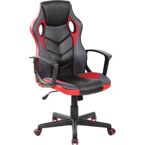BF7700 Gaming Πολυθρόνα Mesh, Pu Μαύρο - Κόκκινο (ΕΟ599,1) (Κόκκινο)