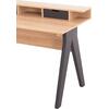 ΓΡΑΦΕΙΟ REXIN HM18290 ΜΕΛΑΜΙΝΗ ΣΕ SONAMA-ΓΚΡΙ 120x19-59x75-85,5ΥΥεκ.
