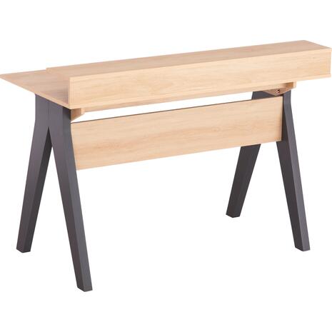ΓΡΑΦΕΙΟ REXIN HM18290 ΜΕΛΑΜΙΝΗ ΣΕ SONAMA-ΓΚΡΙ 120x19-59x75-85,5ΥΥεκ.