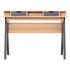 ΓΡΑΦΕΙΟ REXIN HM18290 ΜΕΛΑΜΙΝΗ ΣΕ SONAMA-ΓΚΡΙ 120x19-59x75-85,5ΥΥεκ.