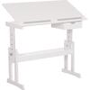 ΓΡΑΦΕΙΟ/ΣΧΕΔΙΑΣΤΗΡΙΟ ASCENT HM18289 MDF ΣΕ ΛΕΥΚΟ 109x55x87,5Υεκ