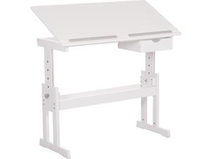 ΓΡΑΦΕΙΟ/ΣΧΕΔΙΑΣΤΗΡΙΟ ASCENT HM18289 MDF ΣΕ ΛΕΥΚΟ 109x55x87,5Υεκ