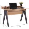 ΓΡΑΦΕΙΟ KRONEL HM18293 ΜΕΛΑΜΙΝΗ ΣΕ SONAMA-ΓΚΡΙ 120x59x84,5Υεκ.