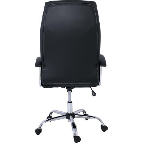 BF5700 Πολυθρόνα Διευθυντή Μέταλλο Χρώμιο, Pu Μαύρο (ΕΟ299,1)
