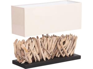 ΕΠΙΤΡΑΠΕΖΙΟ ΟΡΘΟΓΩΝΙΟ ΦΩΤΙΣΤΙΚΟ TWIGGY HM4434 DRIFTWOOD & ΛΕΥΚΟ ΚΑΠΕΛΟ 56x16.5x43Υεκ.