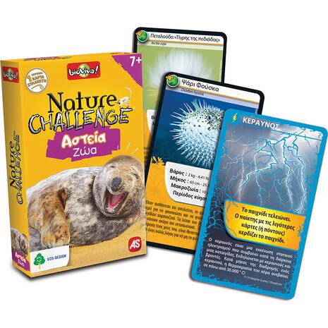 Παιχνίδι με κάρτες Nature Challenge Αστεία Ζώα
