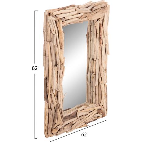 ΚΑΘΡΕΠΤΗΣ ΤΟΙΧΟΥ TWIGS HM4440 DRIFTWOOD ΣΕ ΦΥΣΙΚΟ ΧΡΩΜΑ 62x10x82Υεκ.