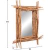 ΚΑΘΡΕΠΤΗΣ ΤΟΙΧΟΥ TWIGGER HM4442 DRIFTWOOD ΣΕ ΦΥΣΙΚΟ ΧΡΩΜΑ 80x15x100Υεκ