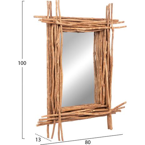 ΚΑΘΡΕΠΤΗΣ ΤΟΙΧΟΥ TWIGGER HM4442 DRIFTWOOD ΣΕ ΦΥΣΙΚΟ ΧΡΩΜΑ 80x15x100Υεκ