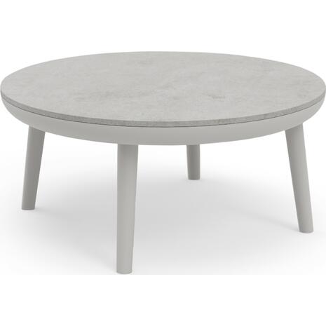 ΤΡΑΠΕΖΑΚΙ ΕΞ.ΧΩΡΟΥ ZODIAC SM6214.02 ΚΡΕΜ ΑΛΟΥΜ.-ΓΚΡΙ 3D PRINT ΓΥΑΛΙ TOP-Φ60x28Υεκ
