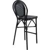ΣΚΑΜΠΟ ΑΛΟΥΜΙΝΙΟΥ AZARIA HM5060 BAMBOO LOOK ΜΑΥΡΟ ΜΕ TEXTLINE 44x52x115Υεκ.