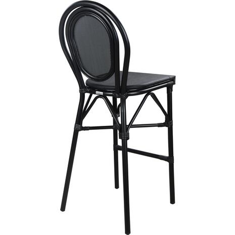 ΣΚΑΜΠΟ ΑΛΟΥΜΙΝΙΟΥ AZARIA HM5060 BAMBOO LOOK ΜΑΥΡΟ ΜΕ TEXTLINE 44x52x115Υεκ.