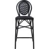 ΣΚΑΜΠΟ ΑΛΟΥΜΙΝΙΟΥ AZARIA HM5060 BAMBOO LOOK ΜΑΥΡΟ ΜΕ TEXTLINE 44x52x115Υεκ.