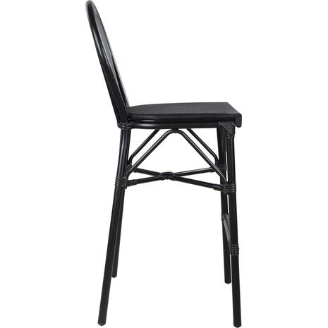 ΣΚΑΜΠΟ ΑΛΟΥΜΙΝΙΟΥ AZARIA HM5060 BAMBOO LOOK ΜΑΥΡΟ ΜΕ TEXTLINE 44x52x115Υεκ.