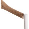 ΠΟΛΥΘΡΟΝΑ BERG HM6284.01 ΑΛΟΥΜΙΝΙΟ & TEXTILENE ΛΕΥΚΟ--P.E.TWISTED RATTAN 55x56x79Υεκ