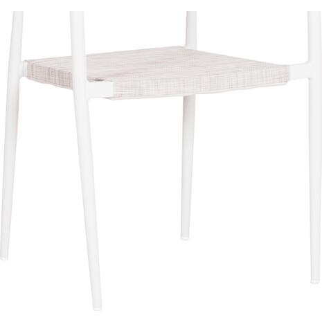 ΠΟΛΥΘΡΟΝΑ BERG HM6284.01 ΑΛΟΥΜΙΝΙΟ & TEXTILENE ΛΕΥΚΟ--P.E.TWISTED RATTAN 55x56x79Υεκ
