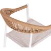 ΠΟΛΥΘΡΟΝΑ BERG HM6284.01 ΑΛΟΥΜΙΝΙΟ & TEXTILENE ΛΕΥΚΟ--P.E.TWISTED RATTAN 55x56x79Υεκ