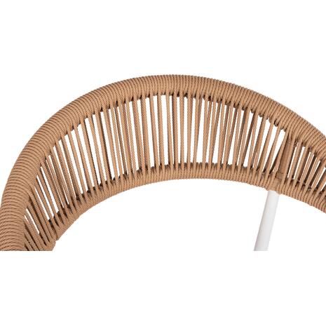 ΠΟΛΥΘΡΟΝΑ BERG HM6284.01 ΑΛΟΥΜΙΝΙΟ & TEXTILENE ΛΕΥΚΟ--P.E.TWISTED RATTAN 55x56x79Υεκ