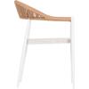 ΠΟΛΥΘΡΟΝΑ BERG HM6284.01 ΑΛΟΥΜΙΝΙΟ & TEXTILENE ΛΕΥΚΟ--P.E.TWISTED RATTAN 55x56x79Υεκ