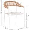 ΠΟΛΥΘΡΟΝΑ BERG HM6284.01 ΑΛΟΥΜΙΝΙΟ & TEXTILENE ΛΕΥΚΟ--P.E.TWISTED RATTAN 55x56x79Υεκ