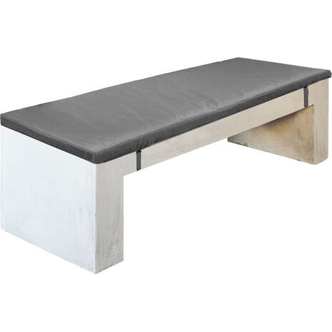 CONCRETE Μαξιλάρι Πάγκου Γκρι Ύφασμα Water Repellent (Ε6202,Μ)