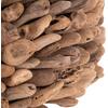 ΤΡΑΠΕΖΙ ΣΑΛΟΝΙΟΥ ΟΒΑΛ SPARROW HM9962 DRIFTWOOD--ΓΥΑΛΙ 106x55,5x50,5Υεκ.