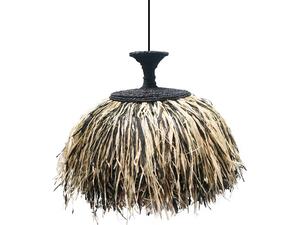 ΦΩΤΙΣΤΙΚΟ ΟΡΟΦΗΣ ORDEM HM4716 ΚΑΠΕΛΟ ΙΝΕΣ SISAL & ΜΠΑΝΑΝΑΣ-ΜΑΥΡΟ & ΦΥΣΙΚΟ Φ60x50Υεκ