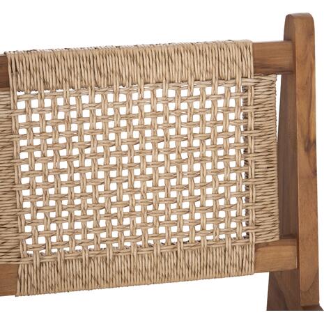 ΚΑΡΕΚΛΑ LOUNGE LUKILLA HM9913 ΞΥΛΟ TEAK ΣΕ ΦΥΣΙΚΟ--ΣΥΝΘ.ΣΧΟΙΝΙ ΜΠΕΖ 55,5x74x65Υεκ.