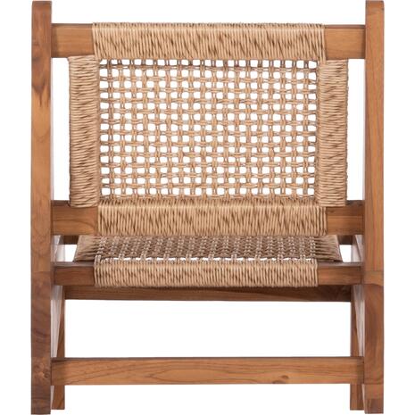 ΚΑΡΕΚΛΑ LOUNGE LUKILLA HM9913 ΞΥΛΟ TEAK ΣΕ ΦΥΣΙΚΟ--ΣΥΝΘ.ΣΧΟΙΝΙ ΜΠΕΖ 55,5x74x65Υεκ.