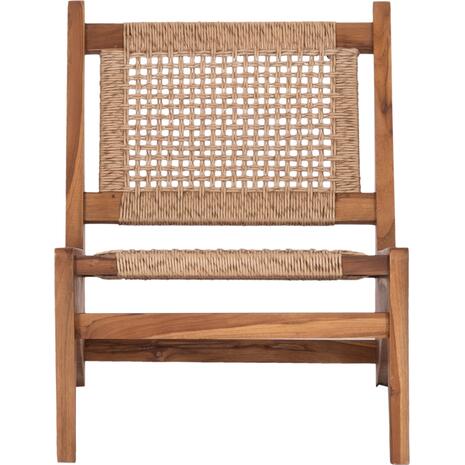 ΚΑΡΕΚΛΑ LOUNGE LUKILLA HM9913 ΞΥΛΟ TEAK ΣΕ ΦΥΣΙΚΟ--ΣΥΝΘ.ΣΧΟΙΝΙ ΜΠΕΖ 55,5x74x65Υεκ.