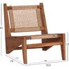 ΚΑΡΕΚΛΑ LOUNGE LUKILLA HM9913 ΞΥΛΟ TEAK ΣΕ ΦΥΣΙΚΟ--ΣΥΝΘ.ΣΧΟΙΝΙ ΜΠΕΖ 55,5x74x65Υεκ.
