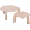 ΣΕΤ 2ΤΜΧ ΤΡΑΠΕΖΙΑ ΣΑΛΟΝΙΟΥ EQUIL HM9943.01 MDF ΜΕ ΜΕΛΑΜΙΝΗ-ΦΥΣΙΚΟ 66x66εκ + 87x87εκ