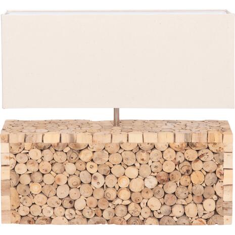 ΕΠΙΤΡΑΠΕΖΙΟ ΦΩΤΙΣΤΙΚΟ TWIGGY HM4437 DRIFTWOOD & ΛΕΥΚΟ ΚΑΠΕΛΟ 50.5x16x45.5Υεκ.