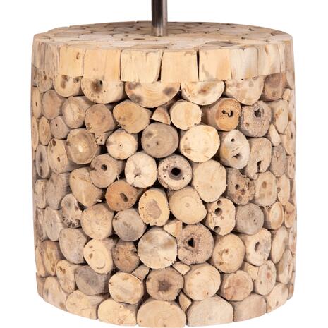 ΕΠΙΤΡΑΠΕΖΙΟ ΚΥΛΙΝΔΡΙΚΟ ΦΩΤΙΣΤΙΚΟ TWIGGY HM4427 DRIFTWOOD & ΜΠΕΖ ΚΑΠΕΛΟ Φ24.5x45Υεκ.
