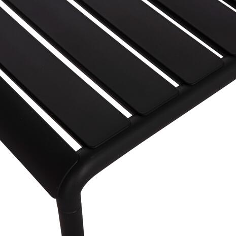 ΤΡΑΠΕΖΙ ΕΞΩΤΕΡΙΚΟΥ ΧΩΡΟΥ ΧΑΜΗΛΟ KORVER HM6334.02 ΠΟΛΥΠΡΟΠΥΛΕΝΙΟ ΜΑΥΡΟ 100x60x46Υεκ