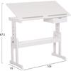 ΓΡΑΦΕΙΟ/ΣΧΕΔΙΑΣΤΗΡΙΟ ASCENT HM18289 MDF ΣΕ ΛΕΥΚΟ 109x55x87,5Υεκ