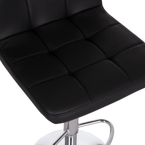 ΣΚΑΜΠΟ ΜΠΑΡ ΠΕΡΙΣΤΡΕΦΟΜΕΝΟ DIANA HM202.21 ΜΑΥΡΟ PU--ΜΕΤΑΛΛΟ ΧΡΩΜΙΟ 44x52x109Υεκ. (σετ 2 τεμαχίων)