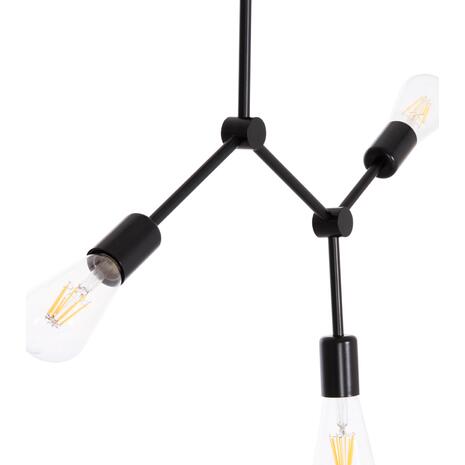 ΦΩΤΙΣΤΙΚΟ ΟΡΟΦΗΣ 3-ΦΩΤΟ LIGHTY HM7404.11 ΜΕΤΑΛΛΟ ΣΕ ΜΑΥΡΟ 52x5x48Υεκ.