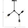 ΦΩΤΙΣΤΙΚΟ ΟΡΟΦΗΣ 3-ΦΩΤΟ LIGHTY HM7404.11 ΜΕΤΑΛΛΟ ΣΕ ΜΑΥΡΟ 52x5x48Υεκ.