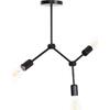 ΦΩΤΙΣΤΙΚΟ ΟΡΟΦΗΣ 3-ΦΩΤΟ LIGHTY HM7404.11 ΜΕΤΑΛΛΟ ΣΕ ΜΑΥΡΟ 52x5x48Υεκ.