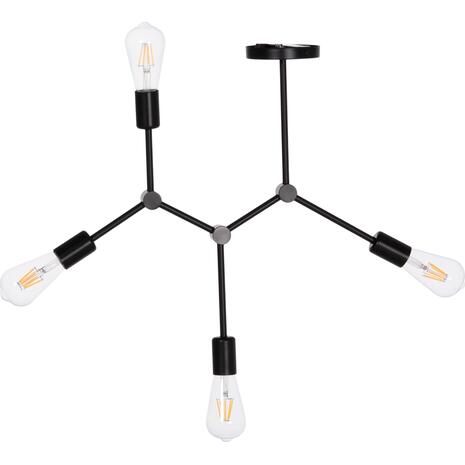 ΦΩΤΙΣΤΙΚΟ ΟΡΟΦΗΣ 4-ΦΩΤΟ LIGHTY HM7405.11 ΜΕΤΑΛΛΟ ΣΕ ΜΑΥΡΟ 57x5x52Υεκ.