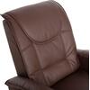 ΠΟΛΥΘΡΟΝΑ RELAX ΜΕ ΜΗΧΑΝΙΣΜΟ MASSAGE ROCCA HM0026.03 PU ΚΑΦΕ ΣΚΟΥΡΟ 80x96x97 εκ.