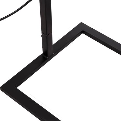 ΦΩΤΙΣΤΙΚΟ ΔΑΠΕΔΟΥ BRANS HM7532.11 ΜΕΤΑΛΛΟ ΜΑΥΡΟ--PVC ΛΕΥΚΟ ΚΑΠΕΛΟ 25x33x170Υεκ.