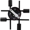 ΦΩΤΙΣΤΙΚΟ ΟΡΟΦΗΣ ΠΟΛΥΦΩΤΟ LIGHTY HM7428.11 ΜΕΤΑΛΛΟ ΣΕ ΜΑΥΡΟ 28x28x15Υεκ.